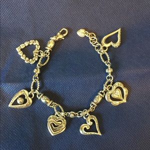 Brighton L’Amore Heart Charm Bracelet Gorgeous!